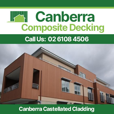 Modern castellated cladding installation for Canberra residential development